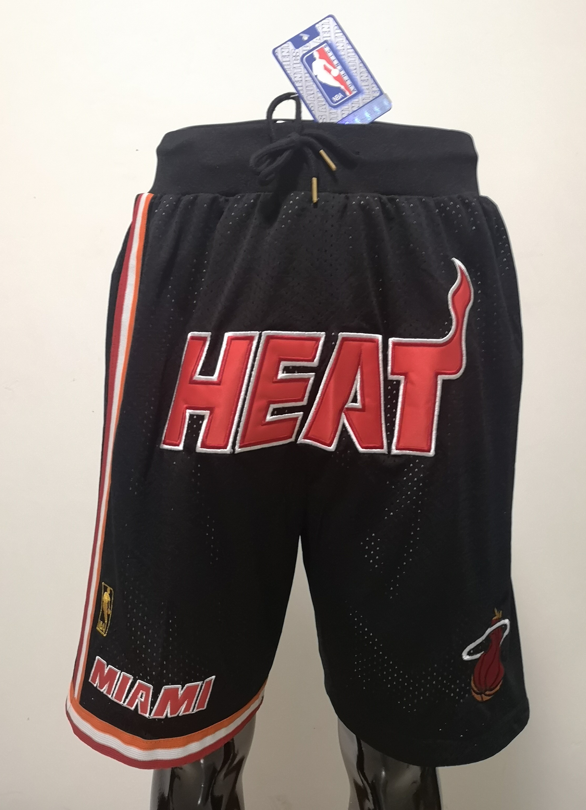 2020 Men NBA Miami Heat black shorts